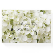 Elegante libro de Bodas florales Hydrangea blanca