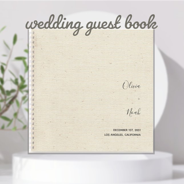 Elegante libro de Bodas moderno (Modern  Elegant Minimalist Wedding Guest Book)