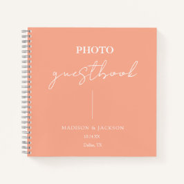 Elegante libro de Bodas Peach