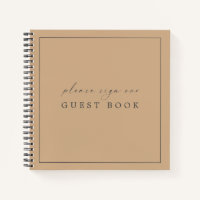 Elegante libro de invitados contemporáneo para Bod