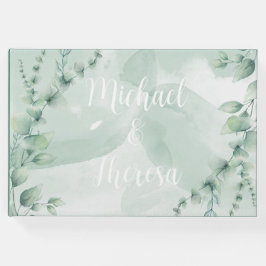 Elegante libro de invitados de boda