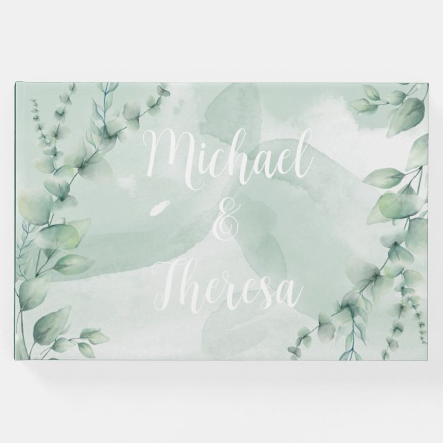 Elegante libro de invitados de boda (Anverso)