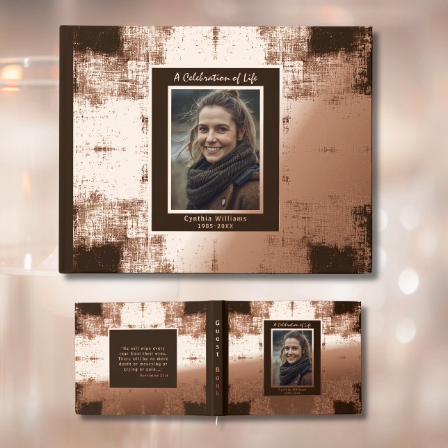 Elegante libro de invitados de funerales de Reliev (Subido por el creador)