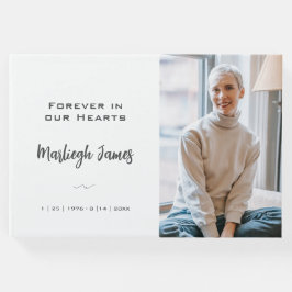 Elegante libro de invitados de memoria clásica