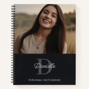Elegante libro de Personalizados de monograma simp