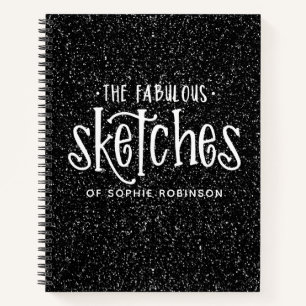 Elegante libro de Purpurina blanco negro