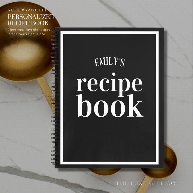 Elegante libro de recetas de Moda negra con ducha  (Subido por el creador)
