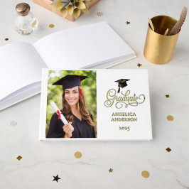 Elegante libro de Relieve metalizado para graduado