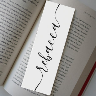 Elegante libro personalizado Marcador Nombre perso