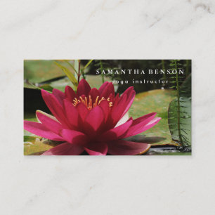 Elegante Logotipo de Flor Lotus Tarjeta de present