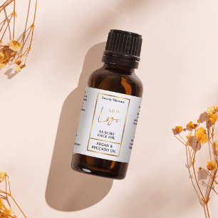 Elegante Logotipo de oro 1 Etiqueta de botella de