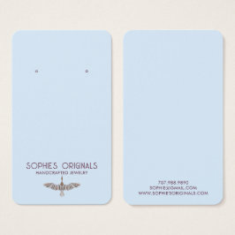 Elegante logotipo de pájaro azul gris