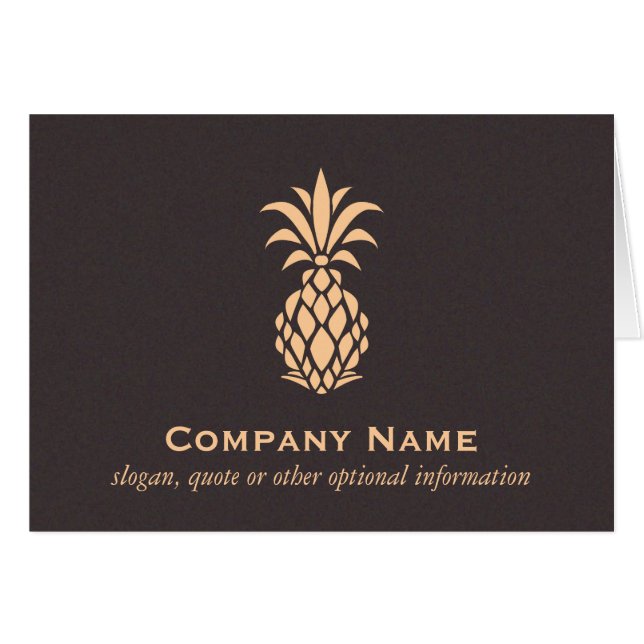 Elegante logotipo de piña tropical (Anverso (Horizontal))