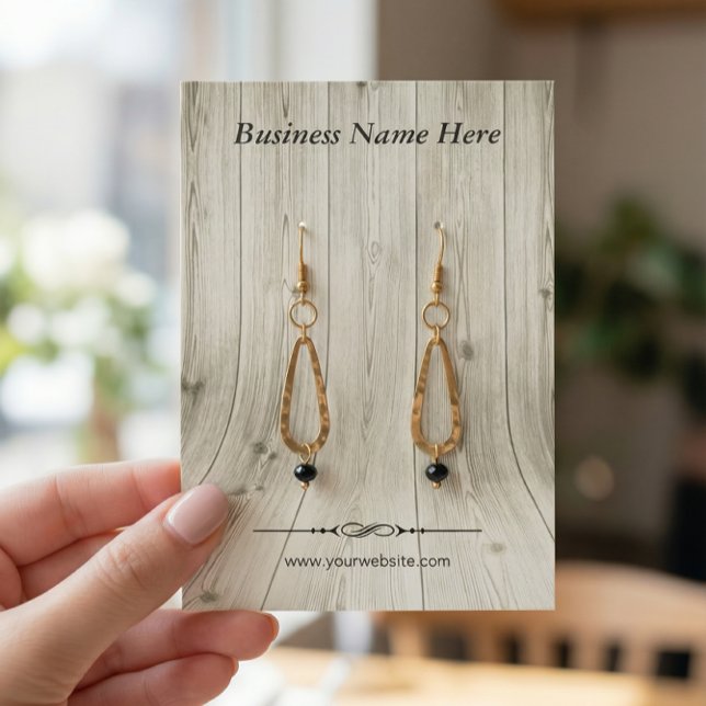 Elegante look de grano de madera - Tarjetas de vis (Subido por el creador)
