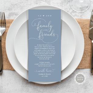 Elegante Lugar De Cena Moderno Menú De Aprecio Tar