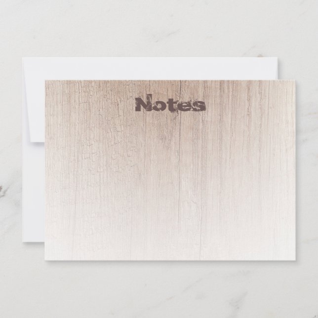 Elegante Madera Aspecto Moderno Plantilla de texto (Anverso)