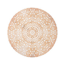 Elegante Mandala Boho Moda Blanco y Cobre