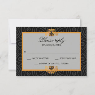 Elegante Mandala Indian Wedding RSVP
