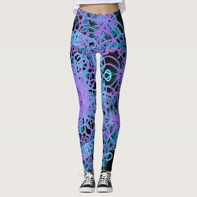 Elegante Mandala multicolor Cute las leggings de l (Anverso)