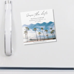 Elegante Manhattan Beach Save the Date Magnet