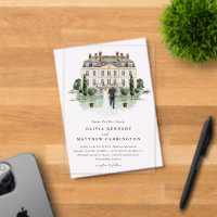 Elegante Mansión Campestre | Invitación de Boda de