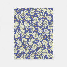 Elegante manta de hojas, pequeña de 30" x 40"