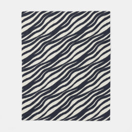 Elegante manta rayada de onda negra