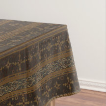 Elegante mantel de batik a rayas