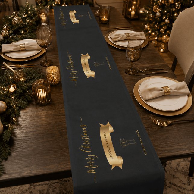 Elegante Mantel de Mesa Personalizado Feliz Navida (Subido por el creador)
