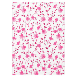 Elegante mantel rosa de margarita floral