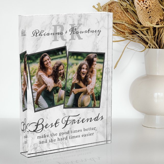 Elegante Marble Mejor foto de amigos (Subido por el creador)