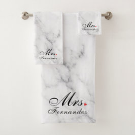Elegante Marble Mrs Bridal Shower Gift