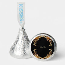 Elegante marco de oro Hershey's Kisses