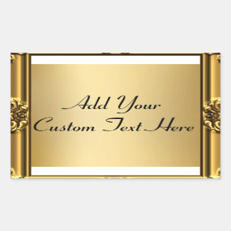 Elegante Marco De Oro Para Pegatinas De Oro
