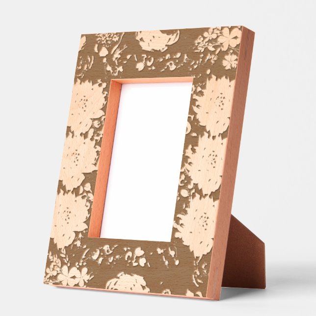 Elegante marco de retrato floral - Hermoso arco la (Izquierda)