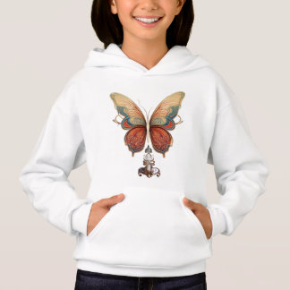 Elegante mariposa de arte Hoodie para niños