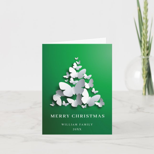 Elegante mariposa Monarca del Árbol de Navidad Sal (Anverso)