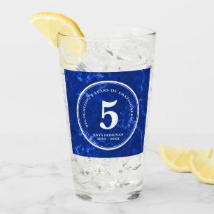 Elegante mármol azul 5 años de trabajo aniversario