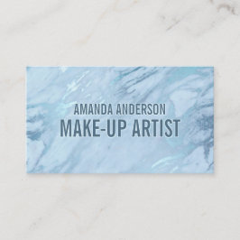 Elegante Mármol Azul Esmeralda | Tarjeta de presen