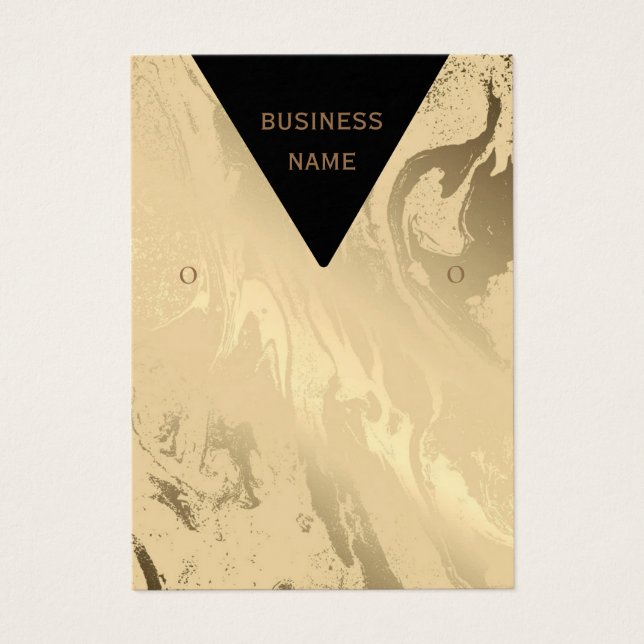 Elegante mármol negro y dorado (Frente)