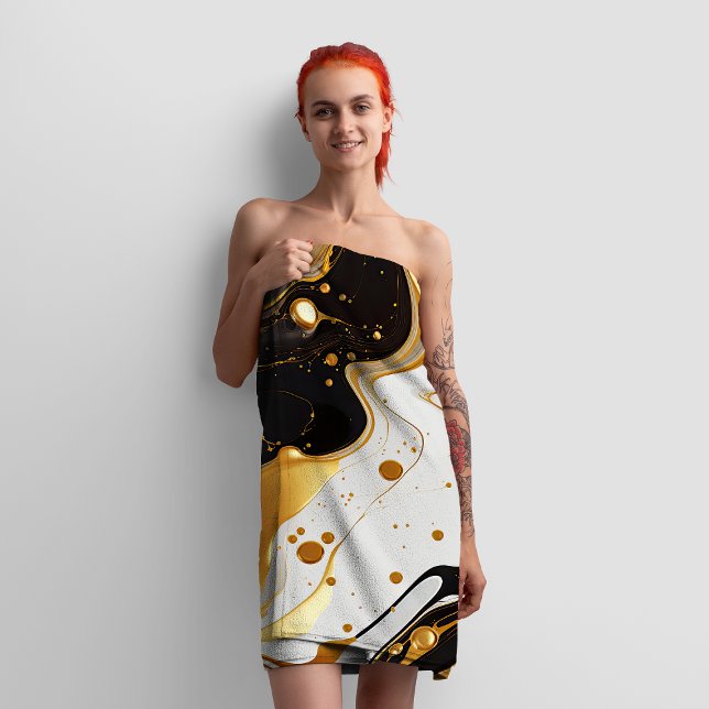 Elegante mármol oro lujoso glam femenino (Subido por el creador)