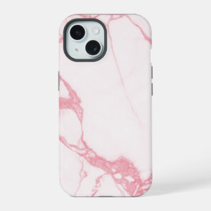 Elegante Mármol Texturizado Rosa Blanco