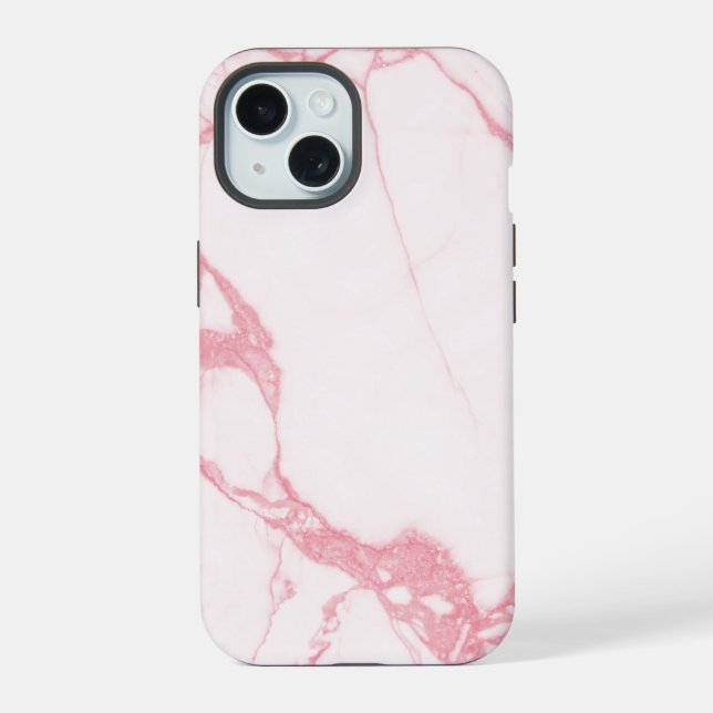 Elegante Mármol Texturizado Rosa Blanco (Reverso )