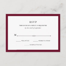 Elegante | Marsala RSVP
