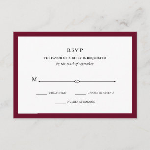 Elegante Marsala RSVP