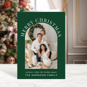 Elegante Marzo de Arco de Navidad Foto Verde