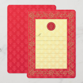 Elegante matrimonio Damasco - Invitación / Notecar