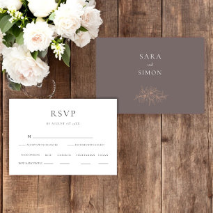 Elegante matrimonio de flores silvestres RSVP