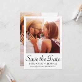 Elegante matrimonio de fotos blancas negras salva 