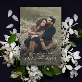 Elegante matrimonio de fotos Guardar la tarjeta ma